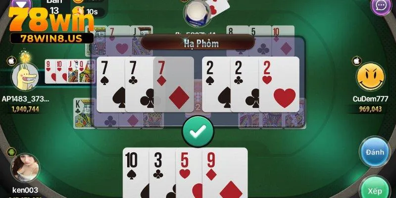Phỏm Online – Trải Nghiệm Đánh Bài Trí Tuệ Đỉnh Cao Tại 78WIN 2 Tất tần tật thông tin về game Phỏm Online